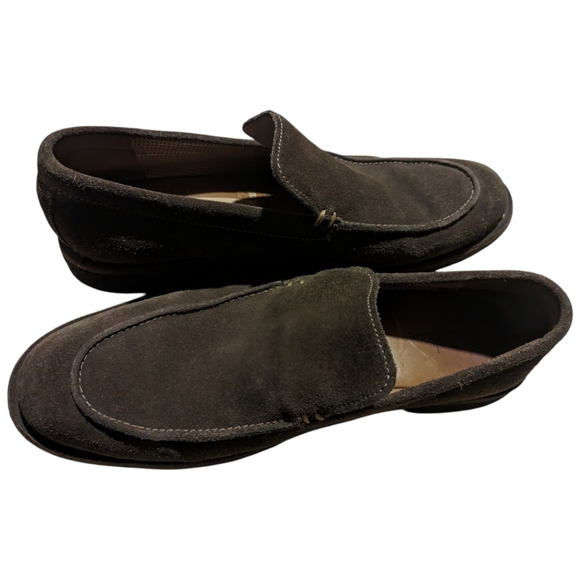 Cole Haan Venetian Suede Leather Slip-on Loafer VINTAGE Brown Travel Comfort VTG - Picture 7 of 9